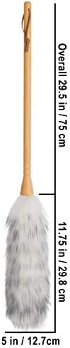 Redecker Lambswool Duster with Wooden Handle, 29.5 Inch - Image 4