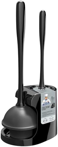 MR.SIGA Toilet Plunger and Bowl Brush Combo by MRSIGA