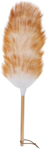VICASKY Wool Duster Brush with Wooden Handle, Home Dust Cleaner by VICASKY