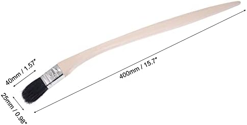 uxcell Bent Radiator Paint Brush 16" Length 1" Width Bristle - Image 2