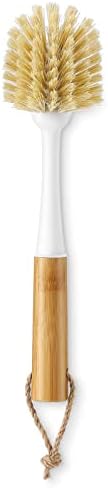 Kitchen Dish Brushes with Bamboo Handle, 2 Pack Dish Scrubber Brush - Image 4