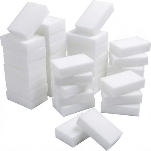 Essential-50 Melamine Cleaning Sponges, Water-Only by SUPERASER