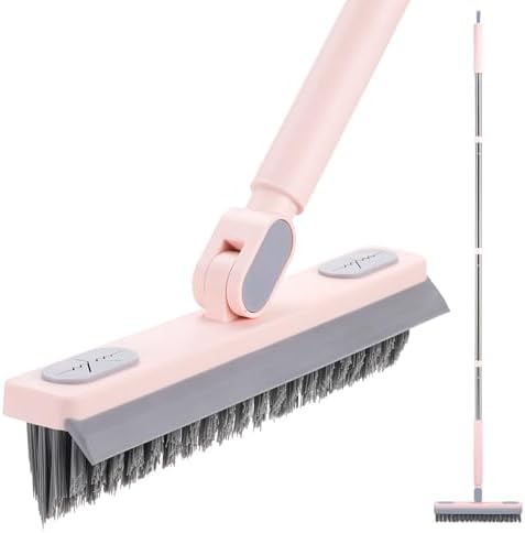 Floor Scrub Brush with Long Handle, Grout Brush by OskokClen