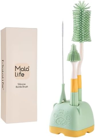 3 in 1 Baby Silicone Bottle Brush Set, Bottle Brush by Unknown