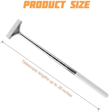 Car Rearview Mirror Wiper, Telescopic Vehicle Glass Squeegee Cleaner - Image 2