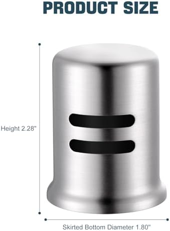 Dishwasher Air Gap Cover for Kitchen, Solid Brass Air Gap Cap - Image 7