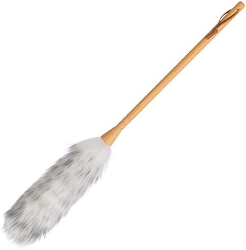 Redecker Lambswool Duster with Wooden Handle, 29.5 Inch by Redecker