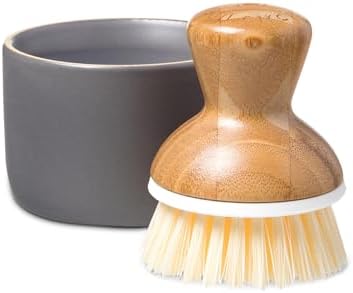 Full Circle Bubbly Palm Brush & Ceramic Soap Dispenser by Unknown