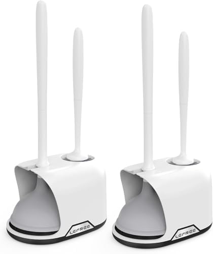 Lefree, 2 in 1 Toilet Brush and Plunger Set by Lefree