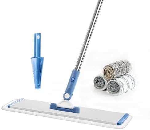 CQT 18" Commercial Flat Microfiber Floor Mop Cleaning System by CQT-HOMEUSA