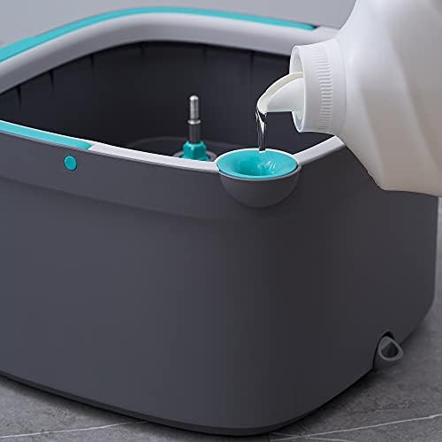 True & Tidy® SPIN-800 TrueClean Mop and Bucket System Upgraded Version w/Side - Image 6