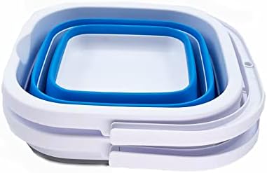 SAMMART Collapsible Rectangular Cleaning Bucket 5L- Foldable Camping Beach Sand - Image 3