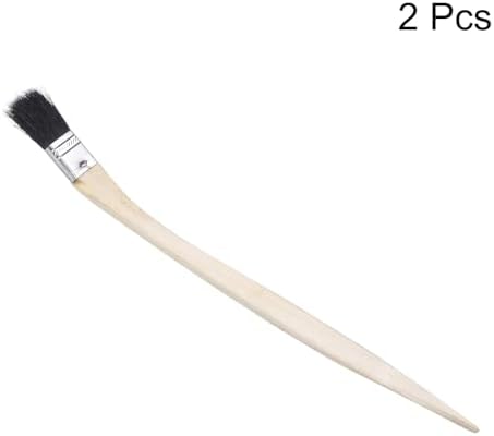 uxcell 2pcs Bent Radiator Paint Brush 1" Width Curved Wall Paint Soft Bristle - Image 3
