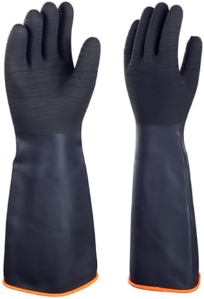 North Tower Heavy Duty Rubber Gloves, Industrial Gloves, 1 pair） by GOLVESHELPYOUIMPROVELIFE