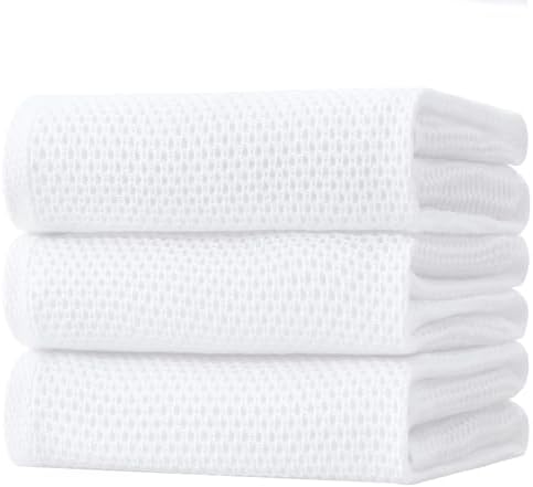 Homaxy 100% Cotton Oversized Waffle Weave Kitchen Towels by Homaxy