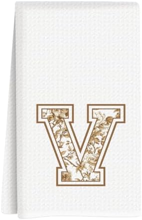 Chinoiserie Initial Kitchen Towels, Personalized Kitchen Towels, Personalized by Unknown