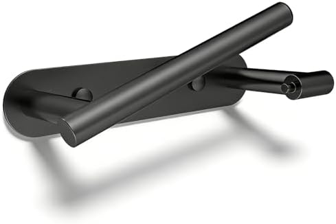 SetSail Toilet Paper Holder Adhesive or Screw-in Matte Black by SetSail