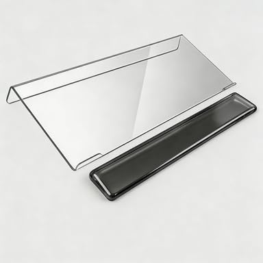 Acrylic Keyboard Stand with Gel Wrist Rest Set- by Unknown