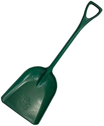 Bully Tools 42" One-Piece Poly Scoop Shovel D-Grip Green, Made in USA by Bully+Tools