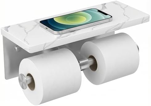 FORIOUS Double Marble Toilet Paper Holder by FORIOUS