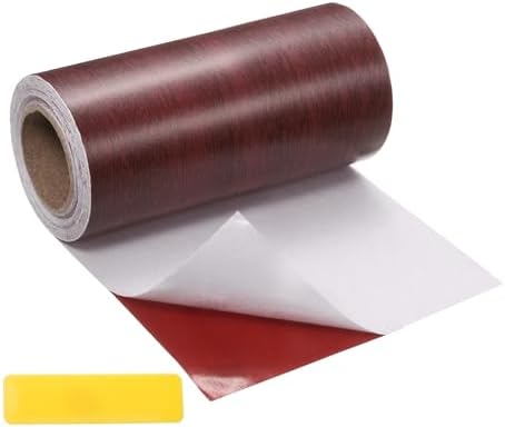 uxcell Wood Tape, 5 Inch x 16ft Self-Adhesive Wood Grain Repair Tape Patch by uxcell