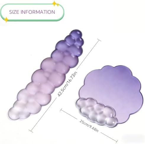 2 in 1 Gel Cloud Wrist Rest Set - Image 2