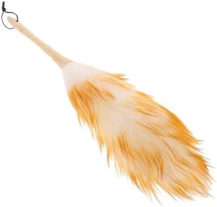 Reusable Lambswool Duster with Wooden Handle by PRETYZOOM