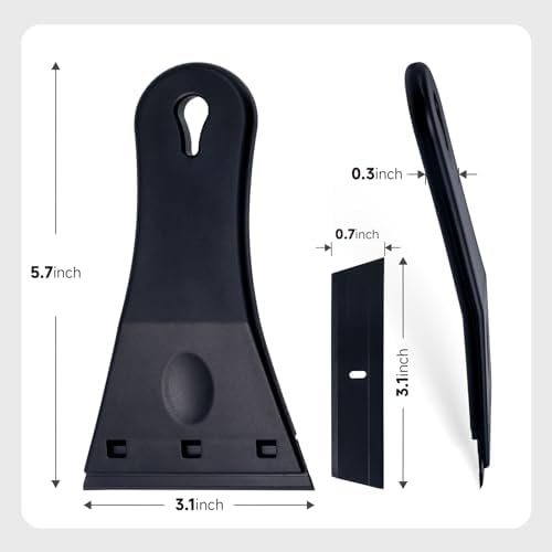FOSHIO 2-Pack Plastic Razor Blade Scraper - Image 2