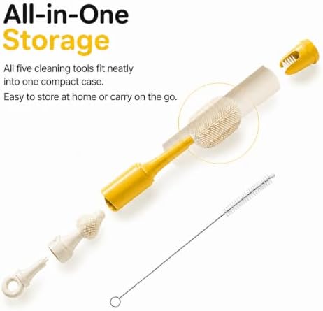 Baby Bottle Brush Set, 5-Piece Travel Kit - Image 2