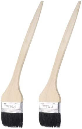 uxcell 2pcs Bent Radiator Paint Brush 3" Width Curved Wall Paint Soft Bristle by uxcell