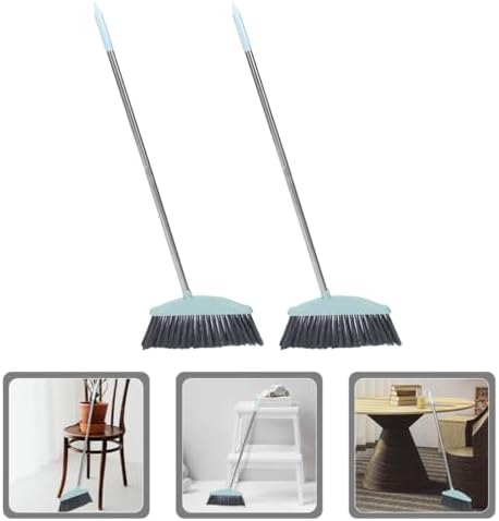MAGICLULU Indoor Brooms 2pcs Heavy Duty Broom Outdoor Indoor Commercial - Image 2
