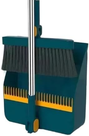 Foldable Broom and Dustpan Set, Compact Wall Mountable by Unknown
