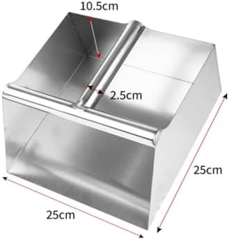 Almencla Stainless Steel Dustpan Heavy Duty Cleaning Tool Metal Debris Remover - Image 3
