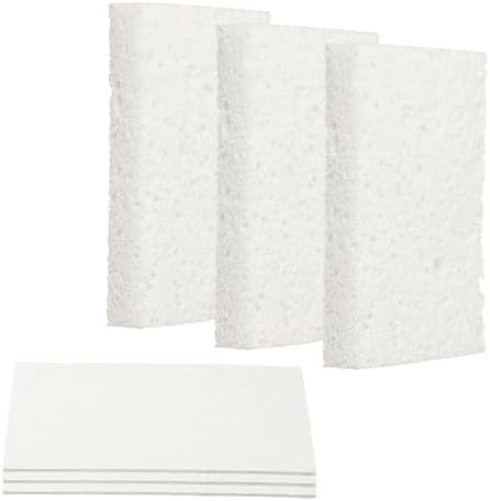uxcell 6Pcs Cellulose Sponges, Square Kitchen Clean Sponges Non-Scratch by uxcell
