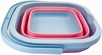 SAMMART Collapsible Rectangular Cleaning Bucket 5L- Foldable Camping Beach Sand - Image 2