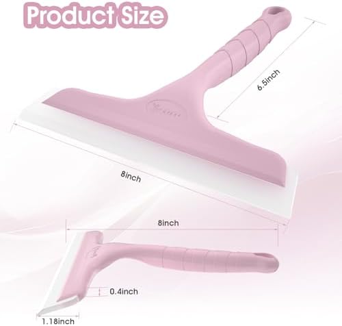 8 Inch Shower Squeegee for Glass Doors, Bathroom Squeegee for Shower - Image 2