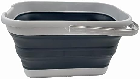 SAMMART 12L Collapsible Rectangular Handy Basket/Bucket/Multiuse Foldable Water - Image 5
