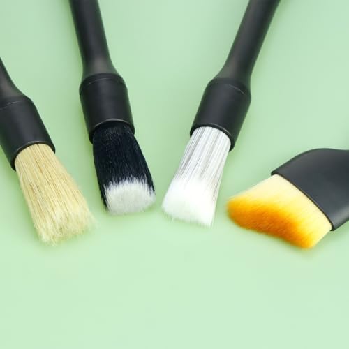 QWORK Car Detailing Brush Set for Interior & Exterior Cleaning, Wheels & Emblems - Image 4