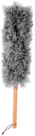Wooden Handle Washable Duster for Household Cleaning Reusable Dust Removal Tool by JECOMPRIS