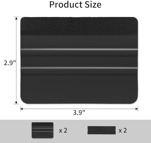 AMZDEPOT Squeegee for Vinyl, 4 Inch - Image 2