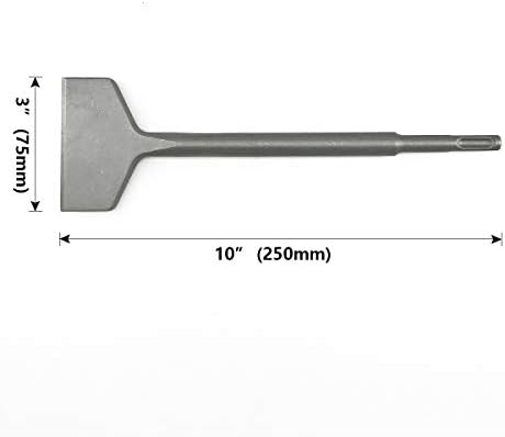3 Inch Wide Tile & Thinset Scaling Chisel SDS-Plus Shank 3" x 10" Thinset - Image 2