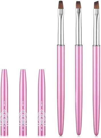 3Pcs Nail Clean Up Brushes, Nail Brushes by INENK