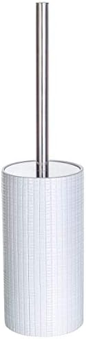 Creative Scents Estella White Toilet Brush Set - Image 2