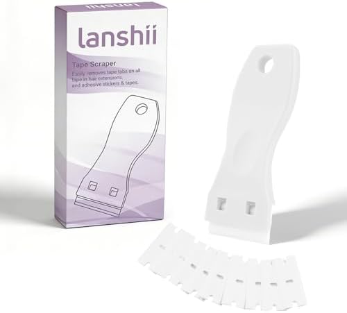 Plastic Razor Scraper with 10pcs Double Edged Plastic Blades by Unknown
