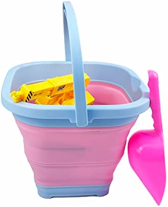 SAMMART Collapsible Rectangular Cleaning Bucket 5L- Foldable Camping Beach Sand - Image 5
