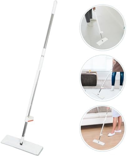 Microfiber Flat Mop with 2 Reusable Pads, 50 Inch Adjustable Self Wringing - Image 7