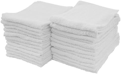 S&T INC. Cotton Terry Cleaning Towels, 24 Pack by STINC