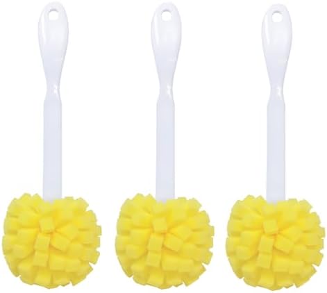 LOLA The Original Flower Shaped Kitchen Foam Sponge Bottle Brush, 3 Pack by LolaProducts
