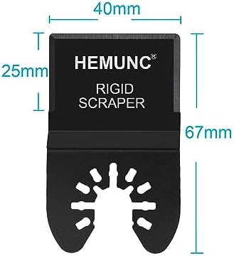 6 Oscillating Tool Scraper Blades Flexible Rigid Scraper Blade, - Image 3