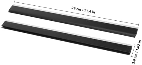 VOSAREA 2pcs Dustpan Replacement Edge Strips 11.41in Plastic Dustpan Lip - Image 4